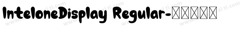 InteloneDisplay Regular字体转换